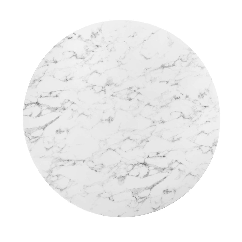 Lippa 54&quot; Round Marble Dining Table - From Where - 