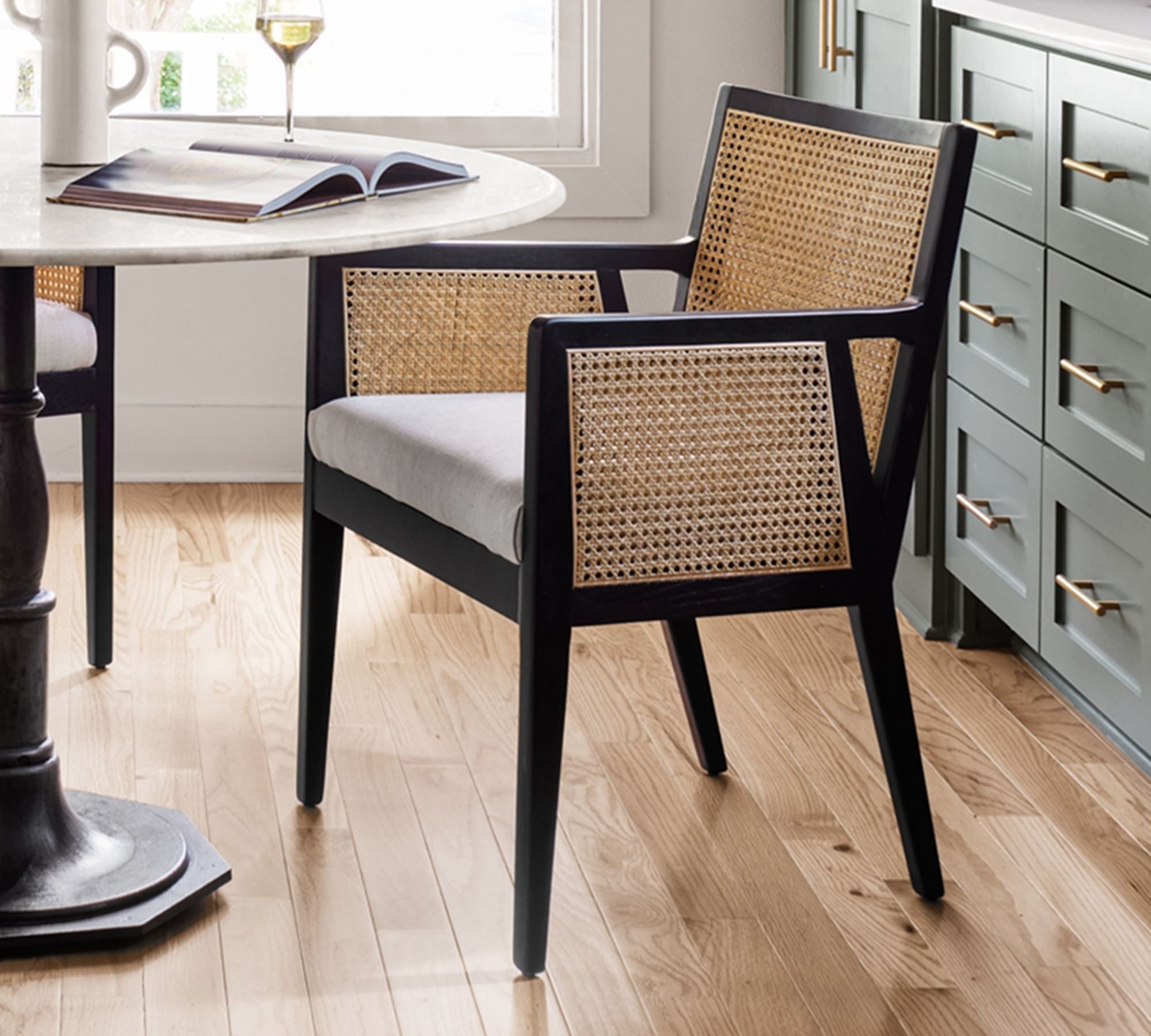 Lisbon Cane Dining Armchair - From Where - 