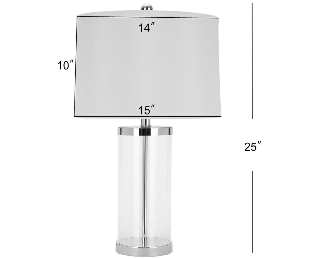 Jeanie 25 Inch H Glass Cylinder Lamp- LIT4013A-SET2