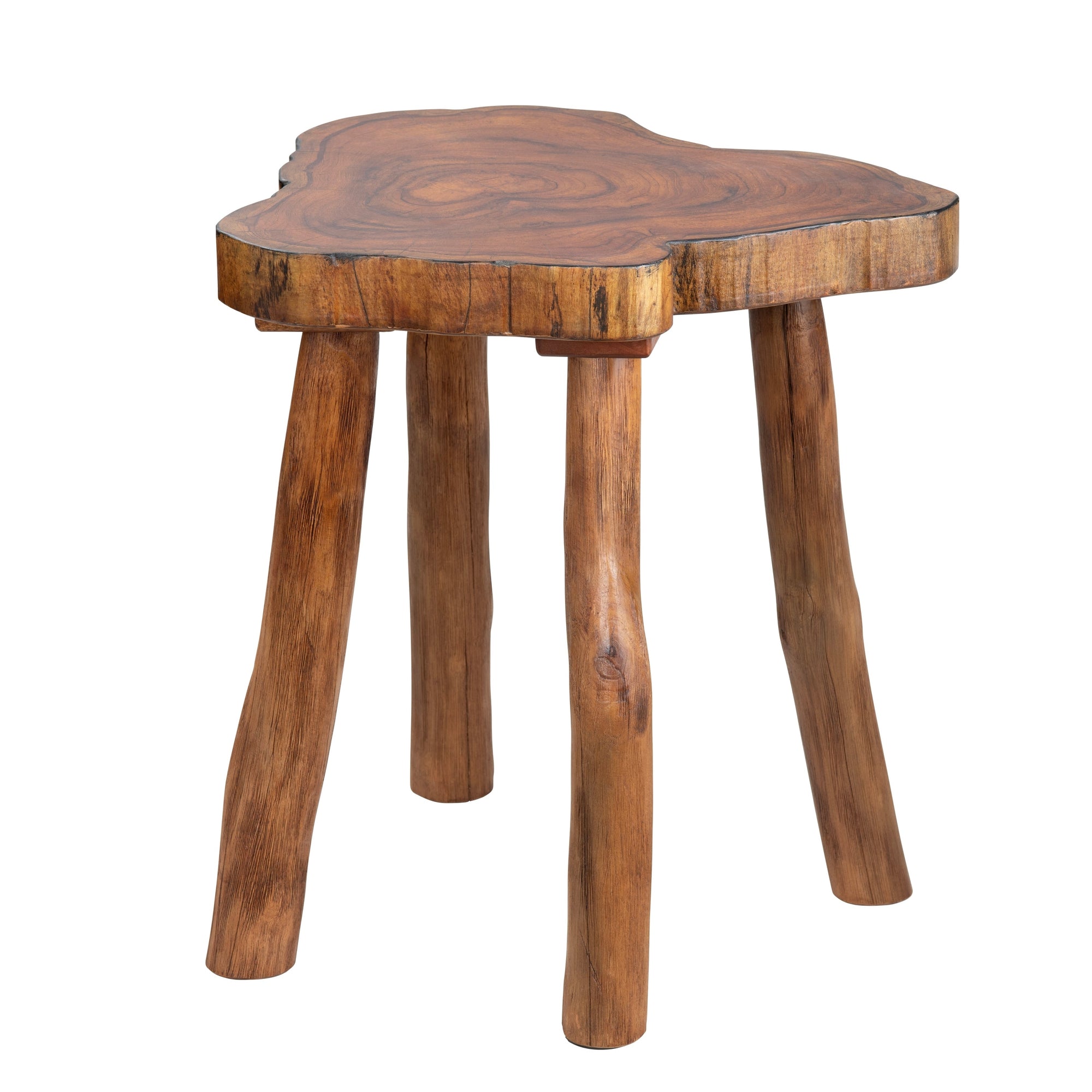 Live Edge Brown End Table - From Where - 