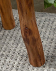 Live Edge Brown End Table - From Where - 