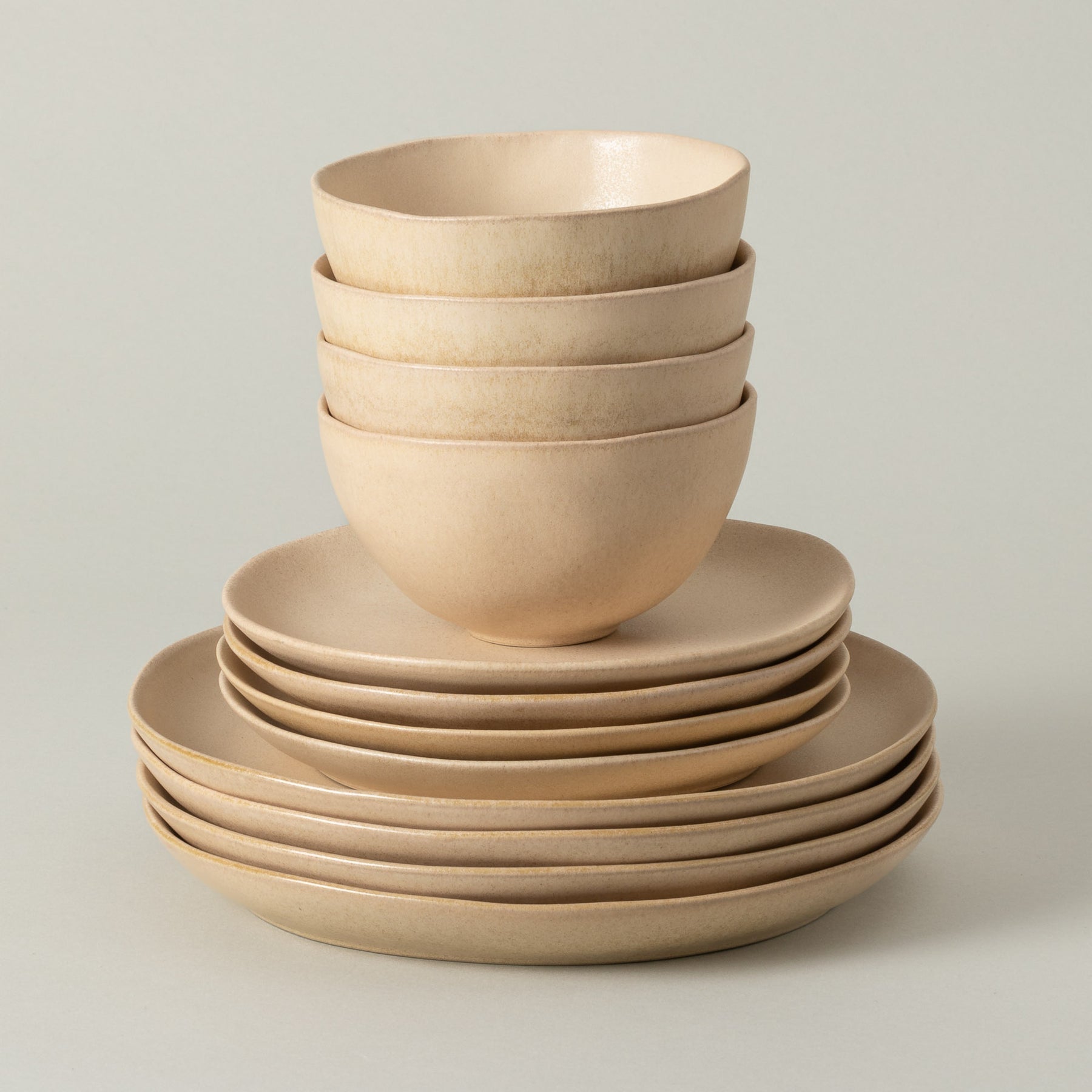 Livia 12 - Piece Dinnerware with Cereal Bowl - From Where Finds - 