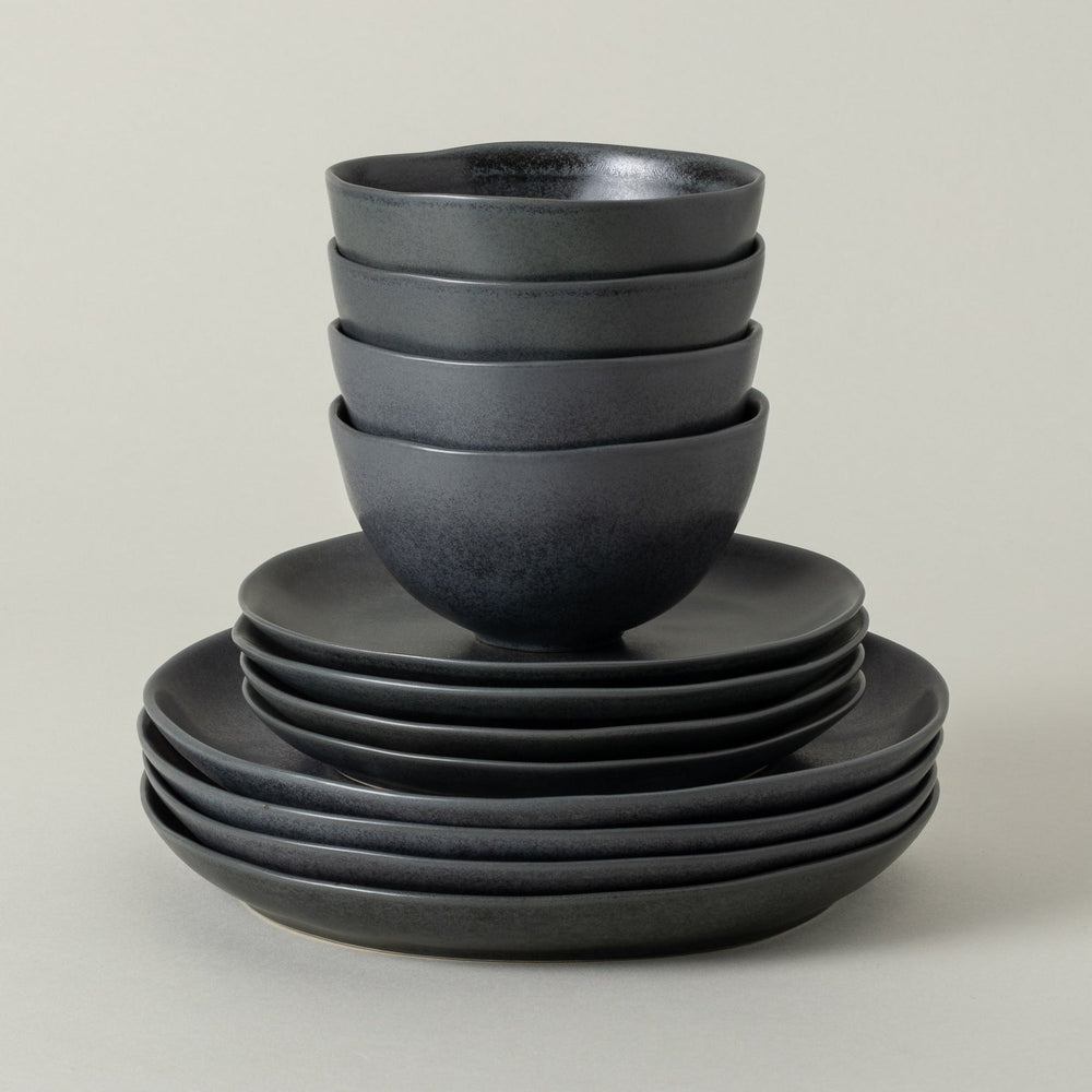 Livia 12 - Piece Dinnerware with Cereal Bowl - From Where Finds - 