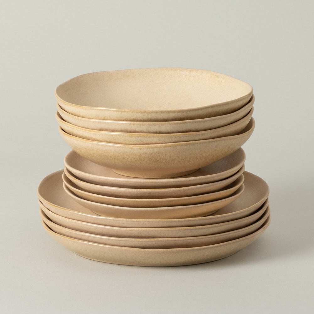 Livia 12 - Piece Dinnerware with Pasta Bowl - From Where Finds - 