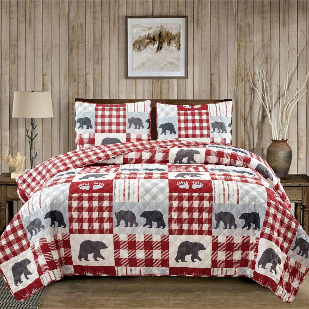 Log Cabin Quilt Set - From Where - 