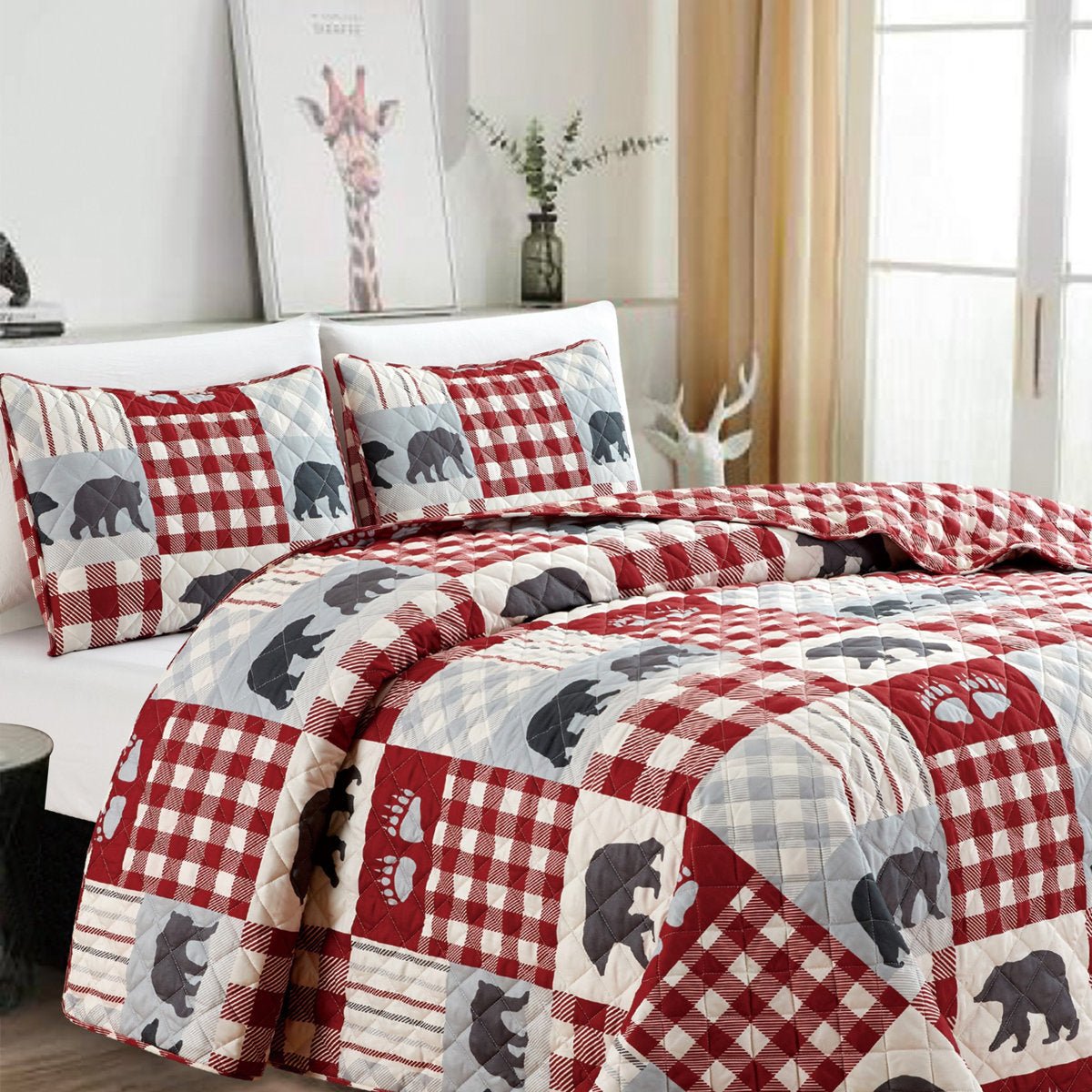 Log Cabin Quilt Set - From Where - 