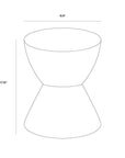 Logan End Table - White - From Where Finds - 