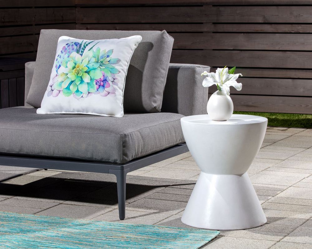 Logan End Table - White - From Where Finds - 
