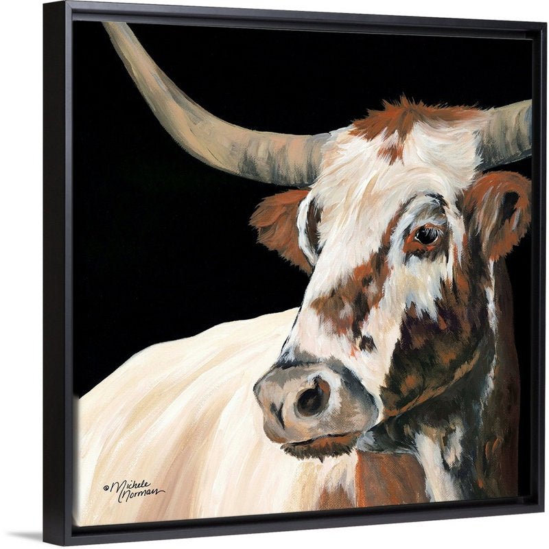 Longhorn Love Print on Canvas - From Where - 