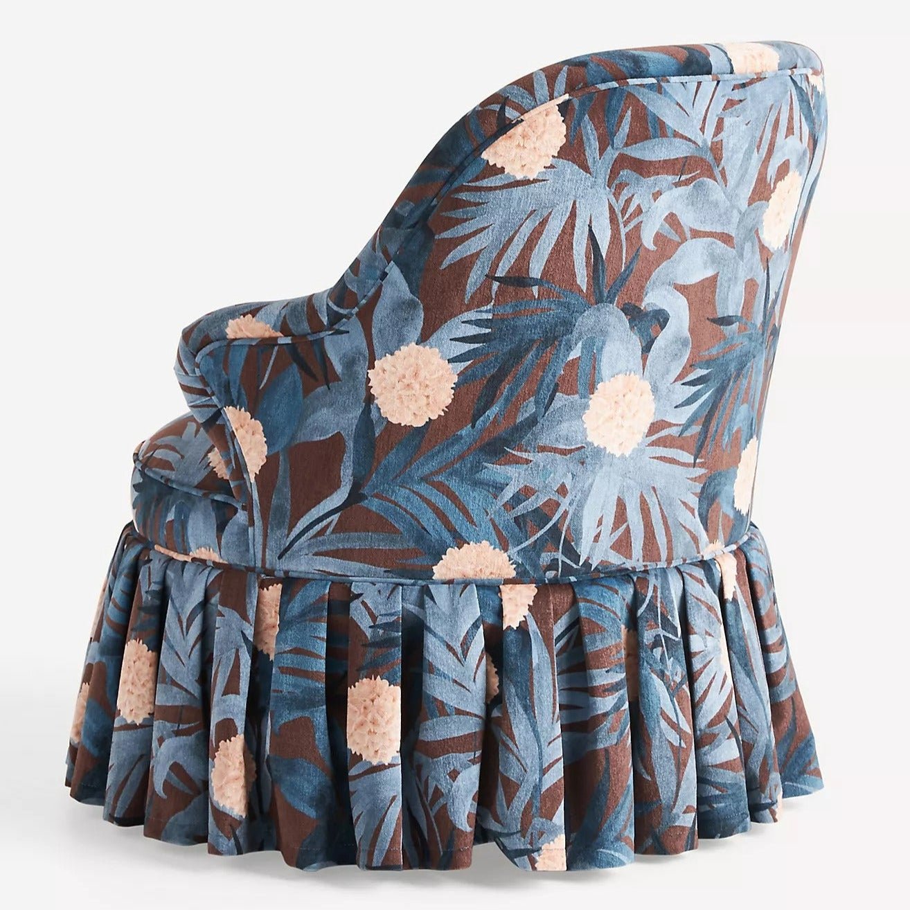 Lorelei Frederica Velvet Accent Chair - From Where - 