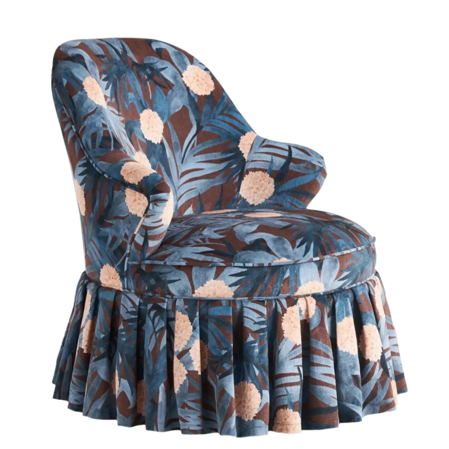 Lorelei Frederica Velvet Accent Chair - From Where - 