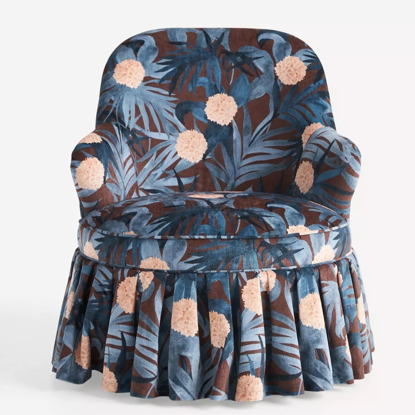 Lorelei Frederica Velvet Accent Chair - From Where - 