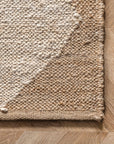 Louie Diamond Checkerboard Jute Rug - From Where Finds - 