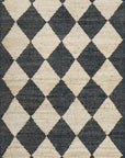 Louie Diamond Checkerboard Jute Rug - From Where Finds - 