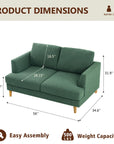 Loveseat Sofa with Deep Seats - From Where - 