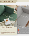 Loveseat Sofa with Deep Seats - From Where - 