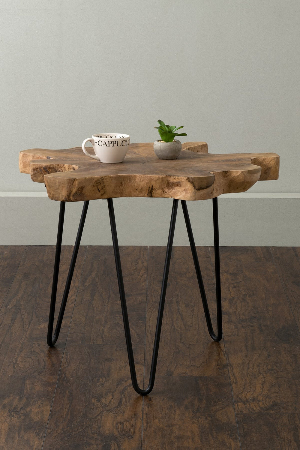 Lovilla Brown Teakwood Accent Table - From Where - 