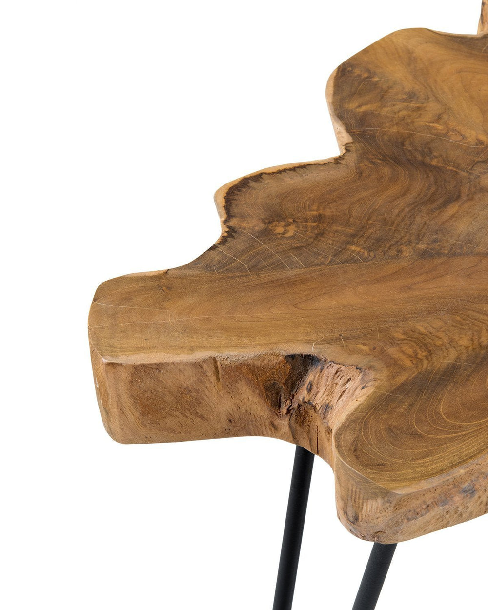 Lovilla Brown Teakwood Accent Table - From Where - 