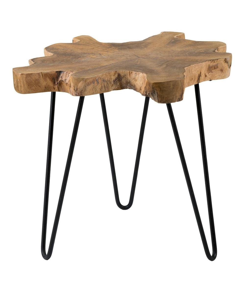 Lovilla Brown Teakwood Accent Table - From Where - 