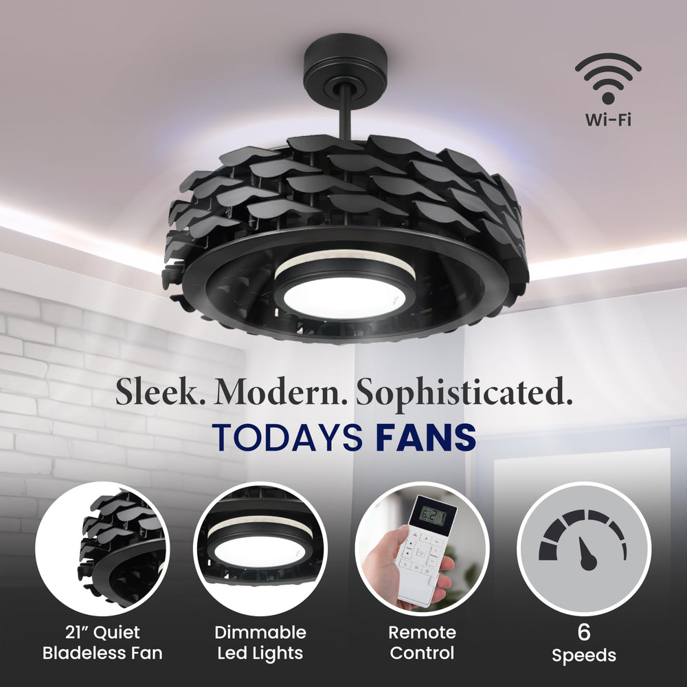Low Profile Bladeless Ceiling Fan - From Where - 