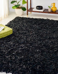 Leather Shag Rug