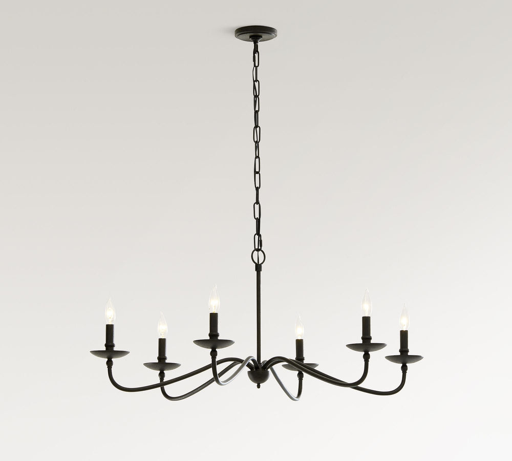 Lucca Iron Chandelier (38" - 50") - From Where - 
