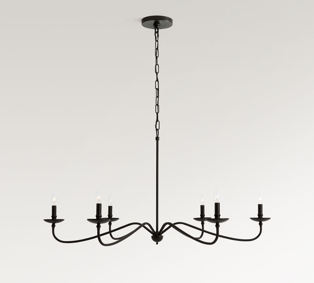 Lucca Iron Chandelier (38" - 50") - From Where - 