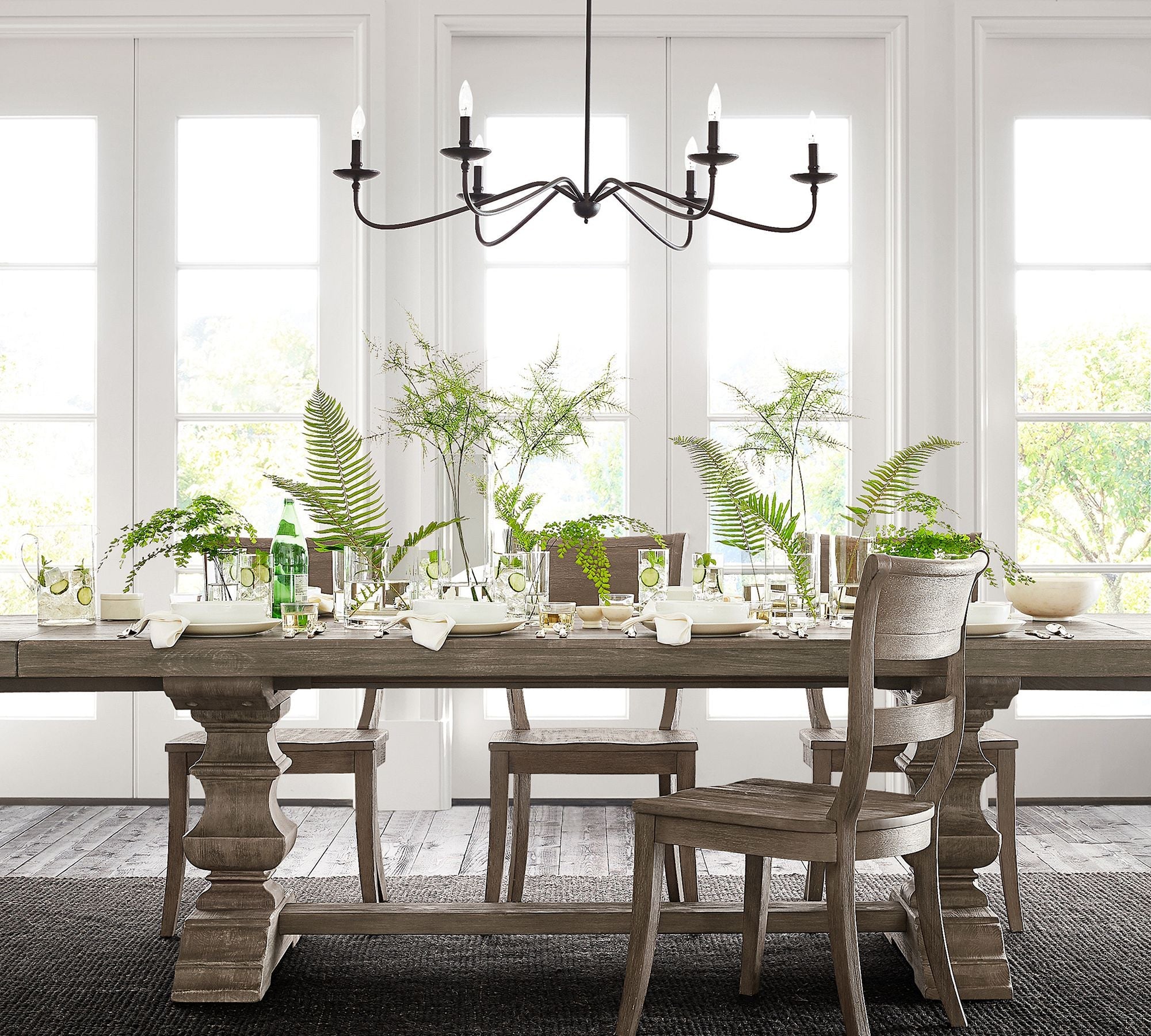 Lucca Iron Chandelier (38" - 50") - From Where - 