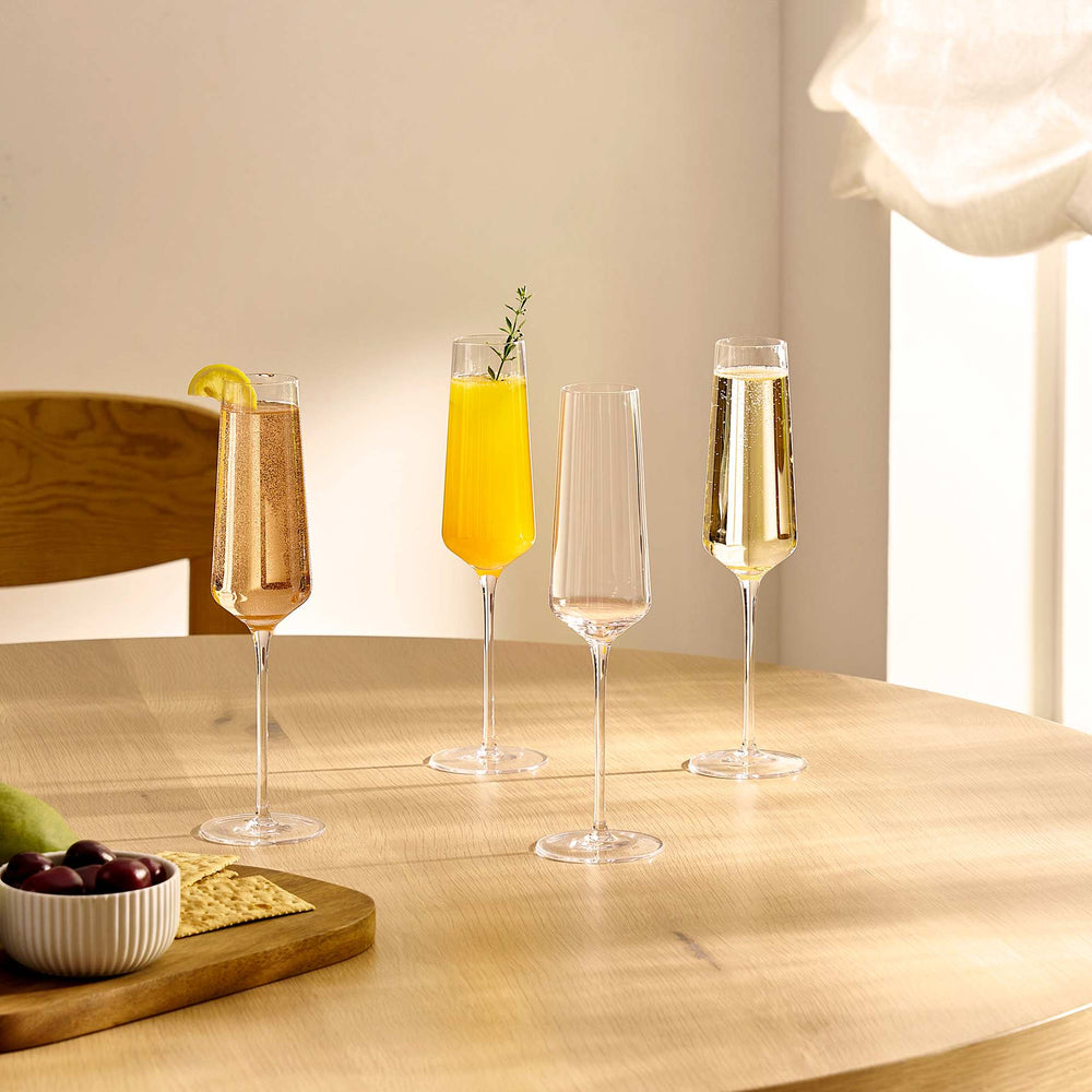 Lucent Champagne Glasses (Set of 4) - From Where Finds -