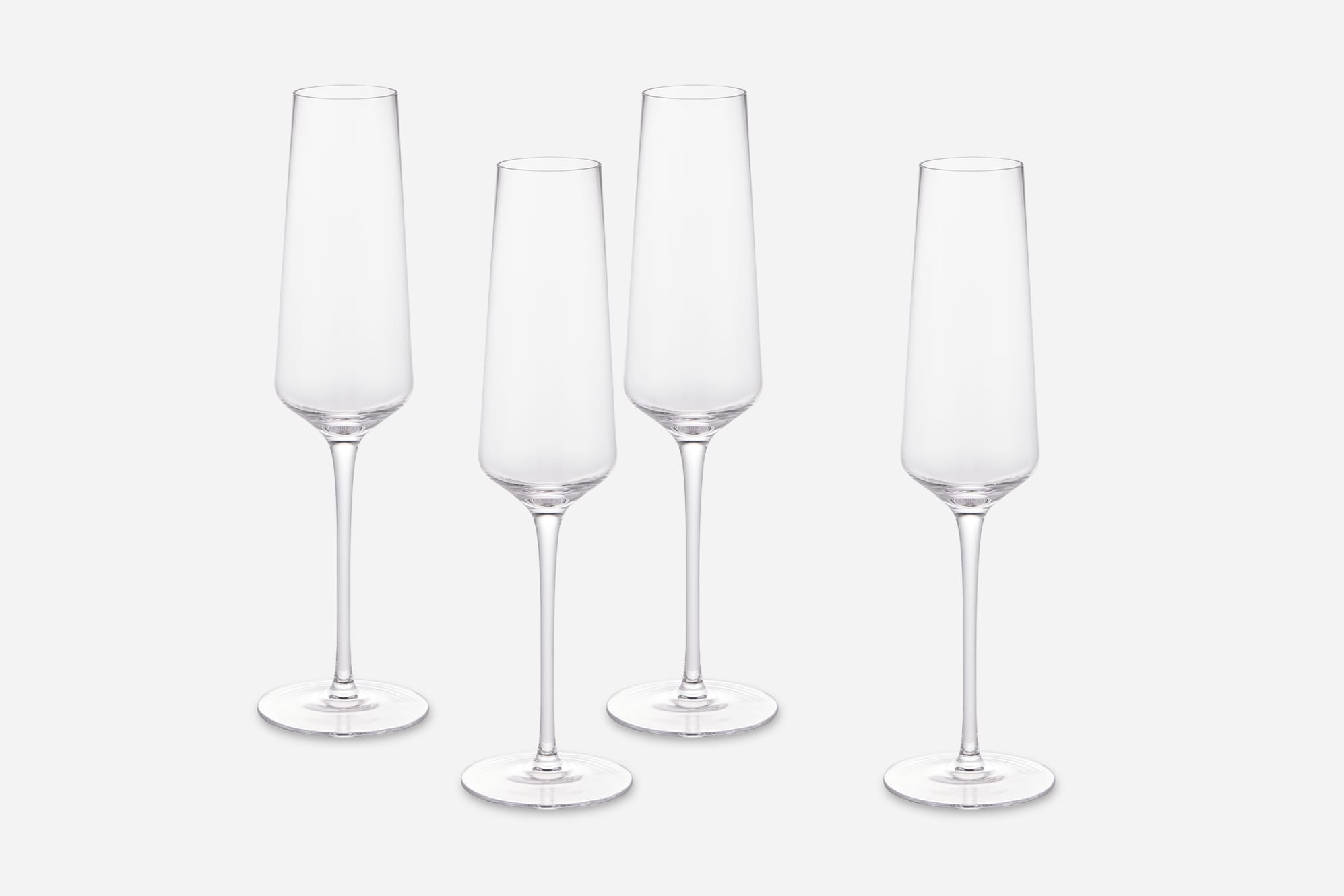 Lucent Champagne Glasses (Set of 4) - From Where Finds -