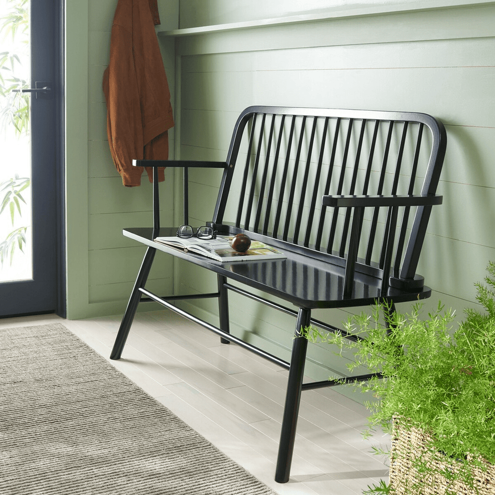Lucilia Windsor Spindle Bench - From Where Finds - 