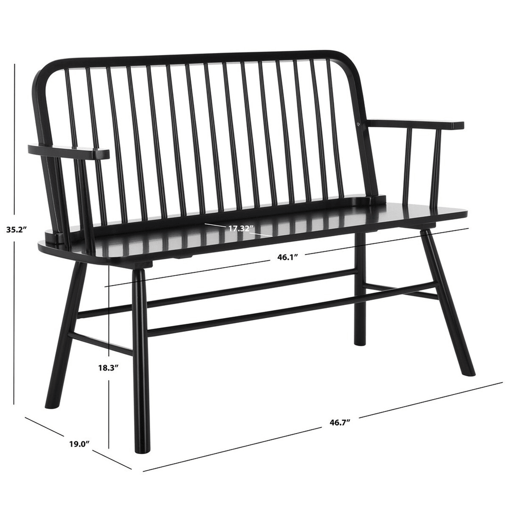 Lucilia Windsor Spindle Bench - From Where Finds - 