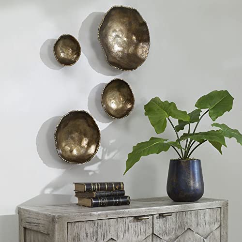 Lucky Coins - 11 Inch Wall Bowl (Set of 4) - From Where - 