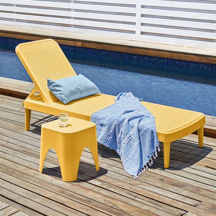 Luman All Weather Resin Chaise Lounge - From Where - 