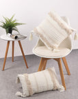 Lumbar Decorative Boho Throw Pillow Cover - From Where - 
