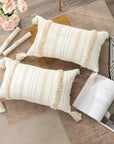 Lumbar Decorative Boho Throw Pillow Cover - From Where - 