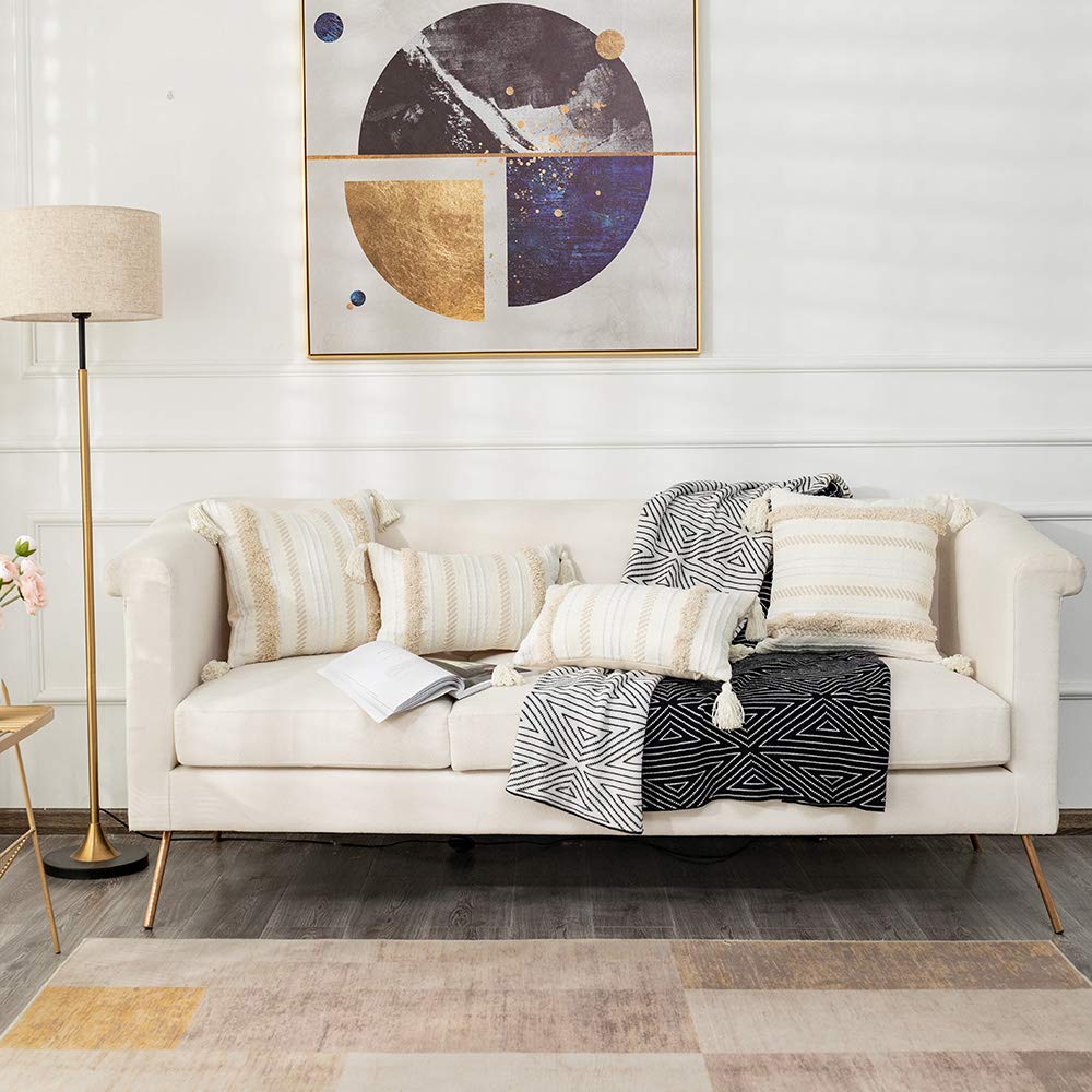 Lumbar Decorative Boho Throw Pillow Cover - From Where - 