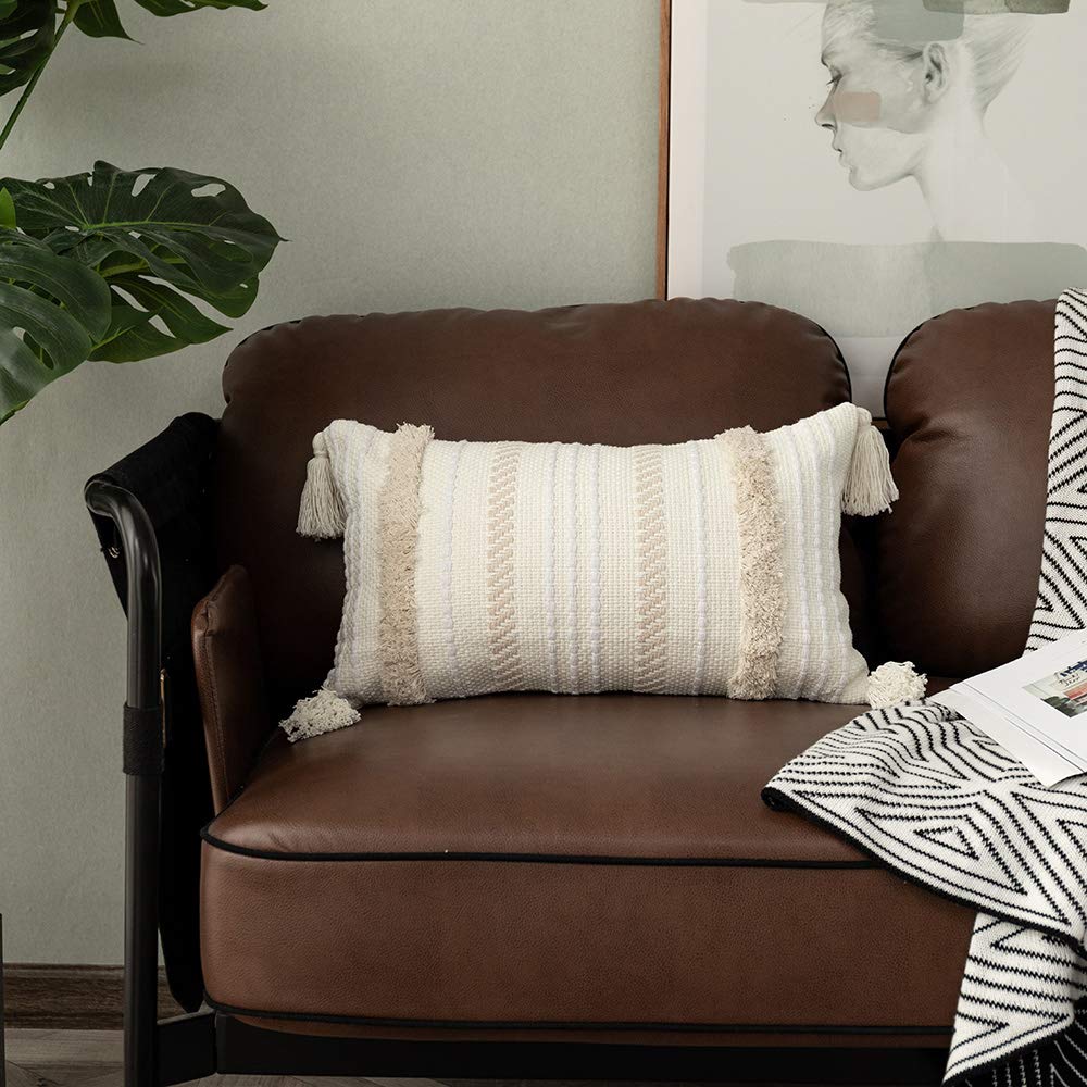Lumbar Decorative Boho Throw Pillow Cover - From Where - 