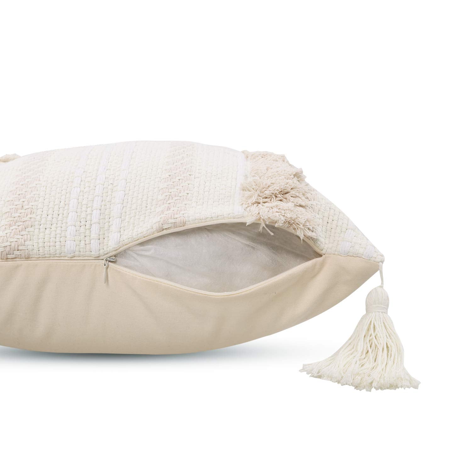 Lumbar Decorative Boho Throw Pillow Cover - From Where - 