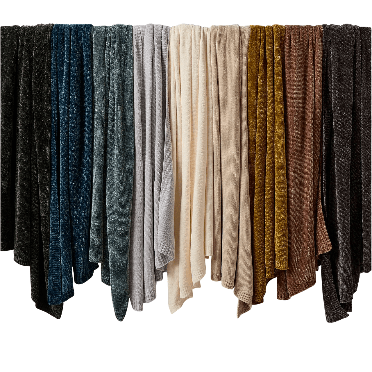 Luxe Chenille Throws - From Where - 