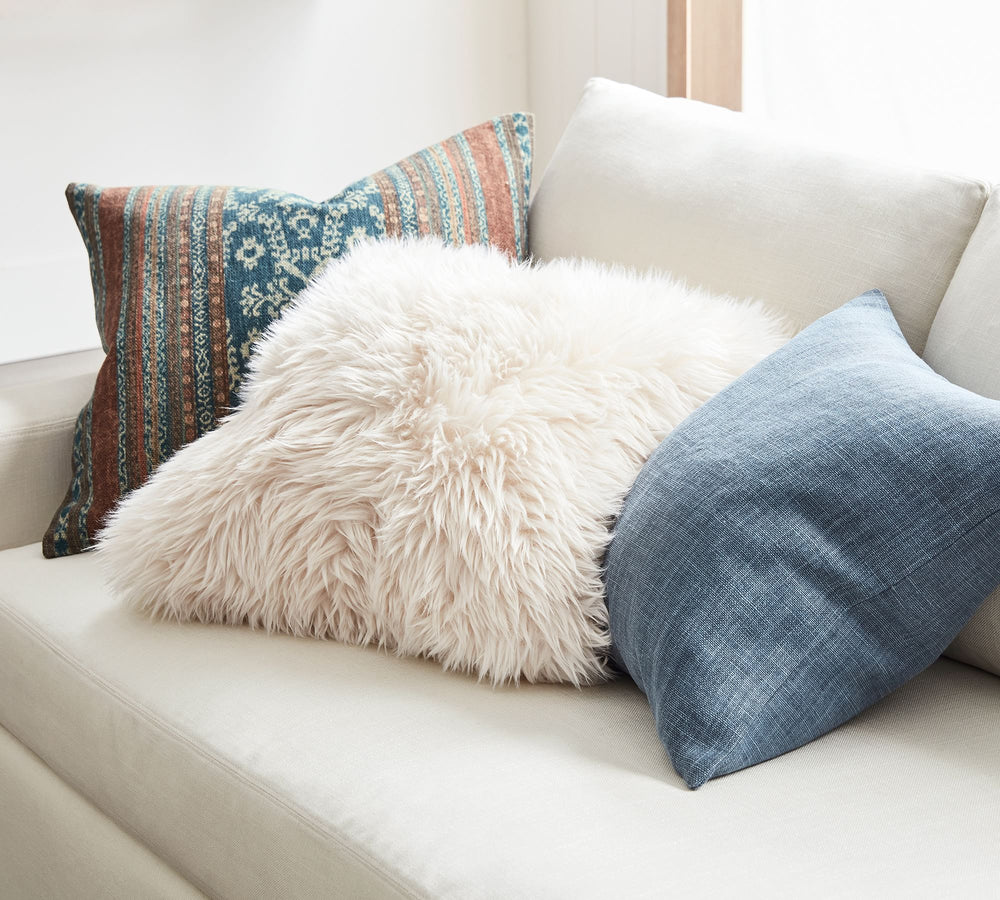 Luxe Faux Fur Pillow - From Where - 