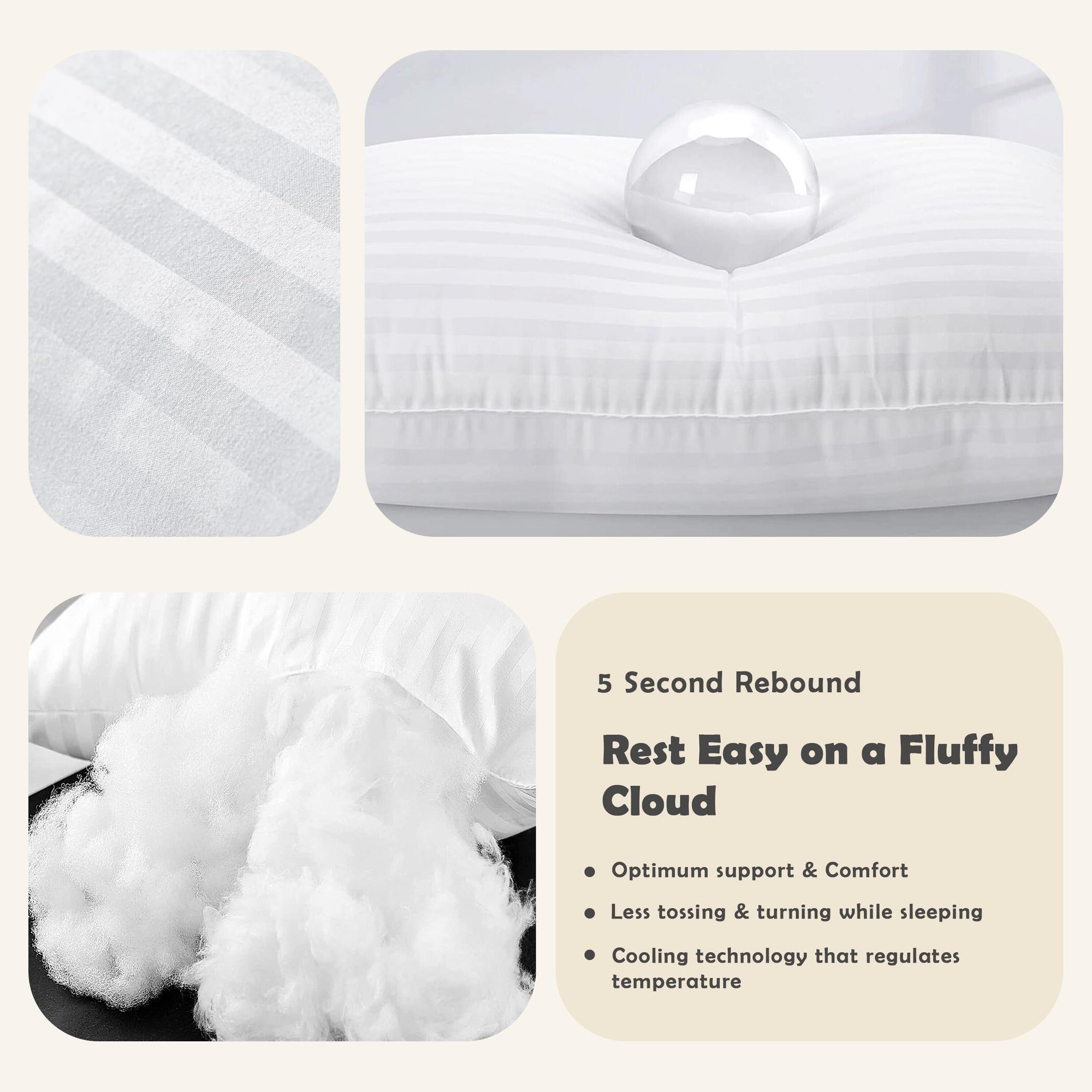 Luxury King Pillow (Set of 2) - From Where Finds - 