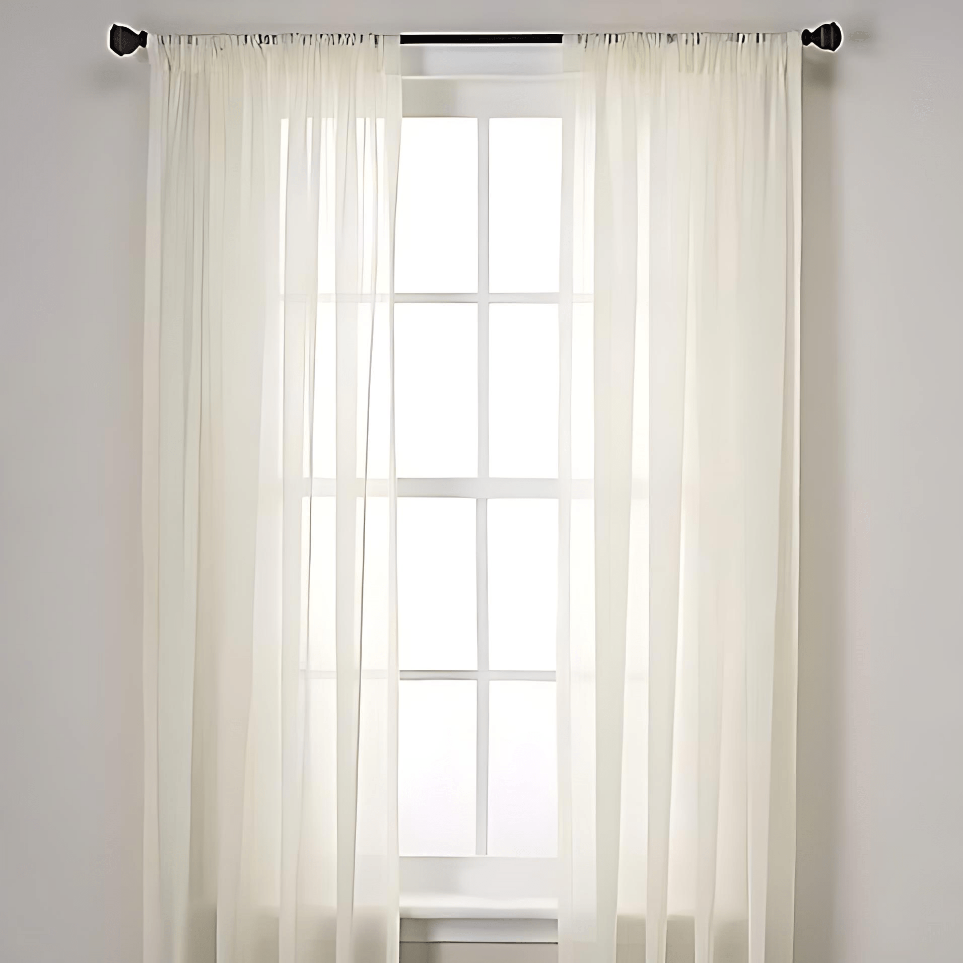 Luxury Sheer Curtain Panels (Set of 2) - From Where - 