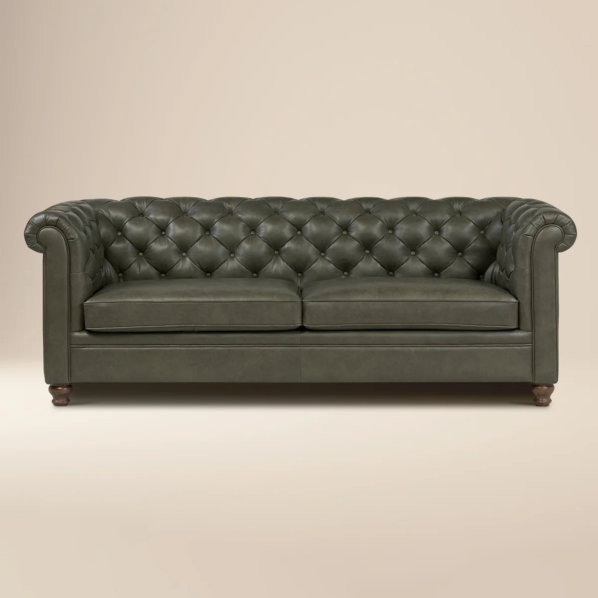 Lyon 87.4" Leather Sofa - From Where Finds -