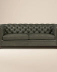 Lyon 87.4" Leather Sofa - From Where Finds -