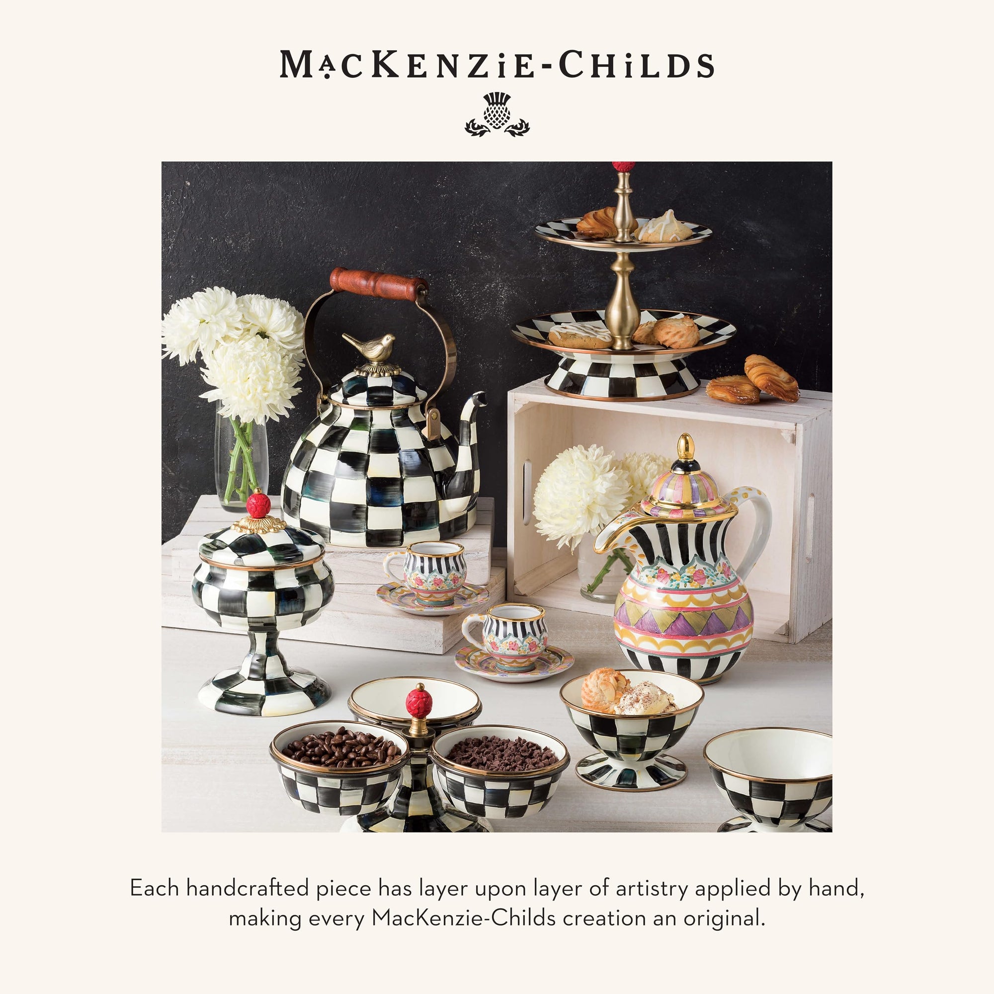 MacKenzie - Childs Enamel Spoon Rest - From Where - 
