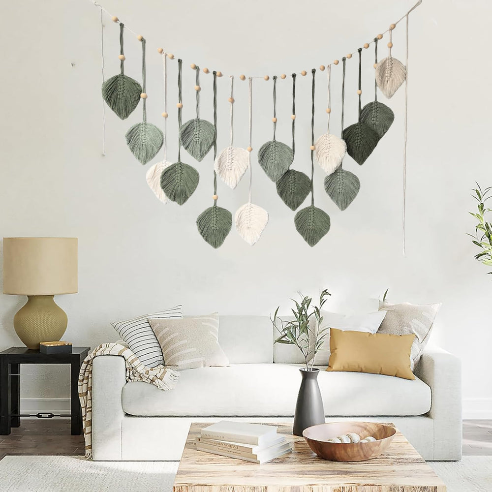 Macrame Leaf Wall Hanging Decor - From Where - 