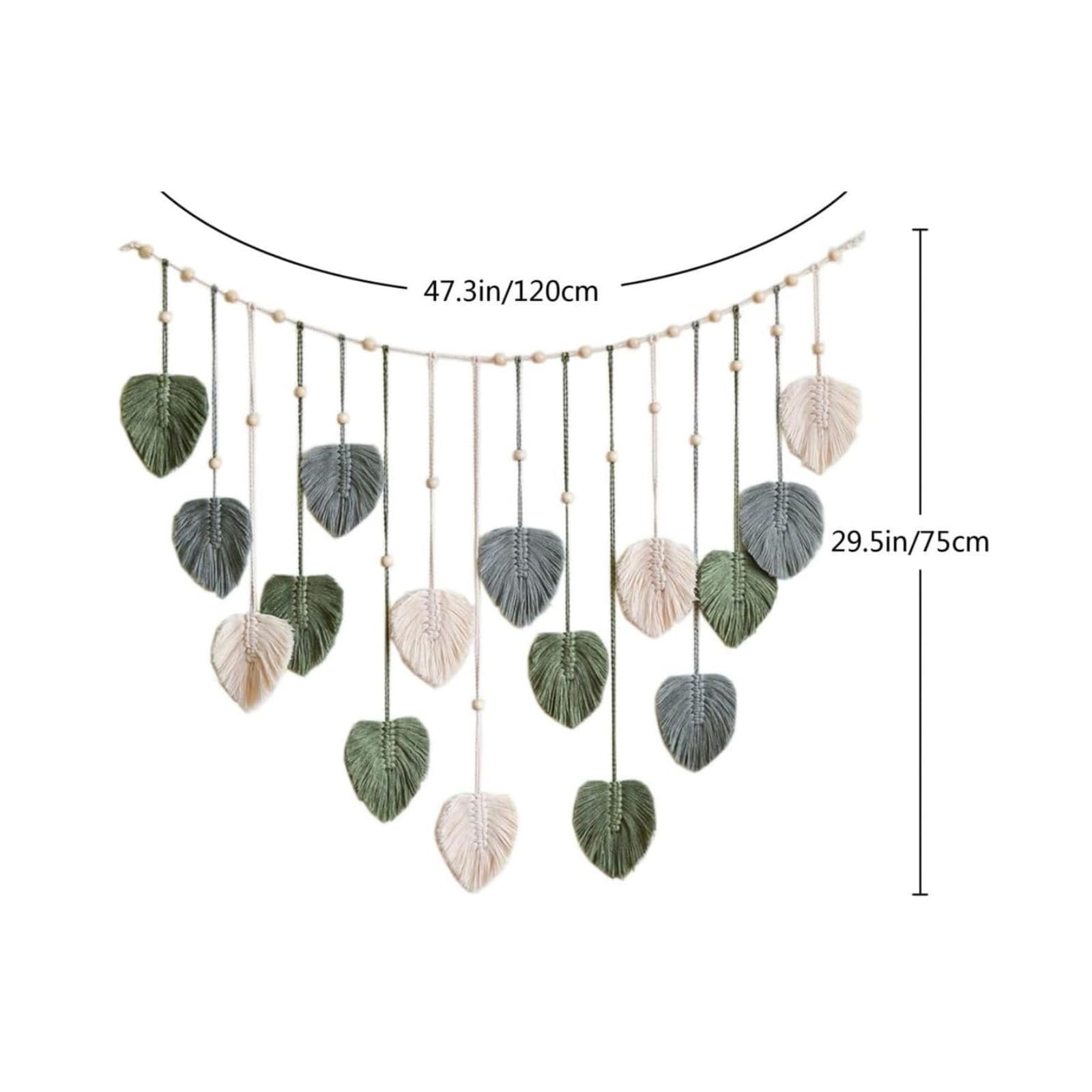 Macrame Leaf Wall Hanging Decor - From Where - 