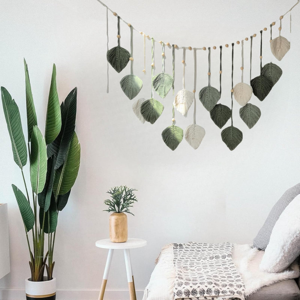 Macrame Leaf Wall Hanging Decor - From Where - 