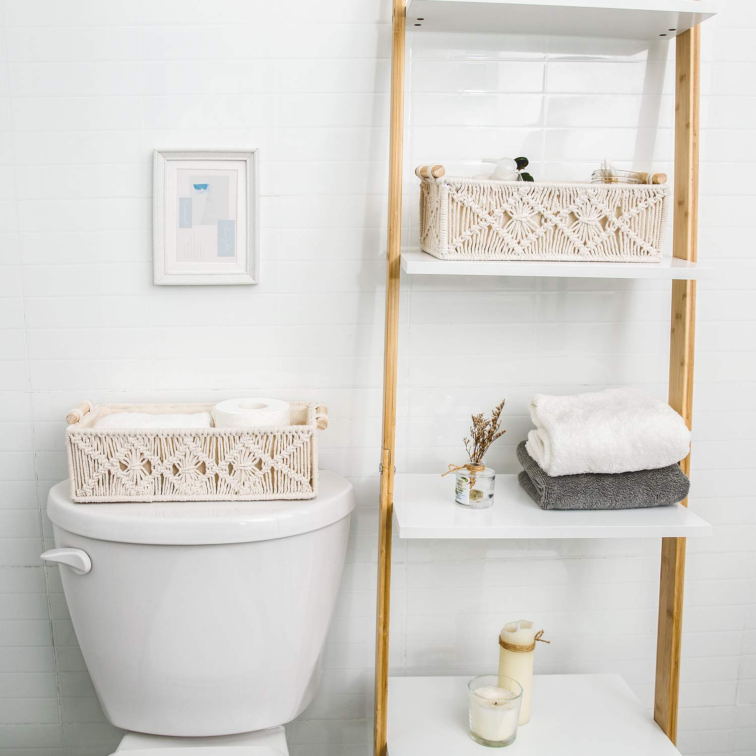 Macrame Storage Basket (Set of 2) - From Where - 